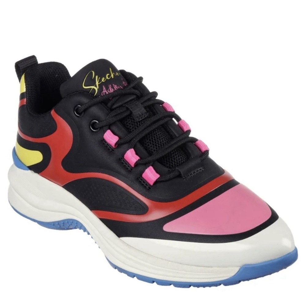 Skechers Street by Ashley Park Glam Sneakers Shoes Woman Size 6.5 NEW Pink White